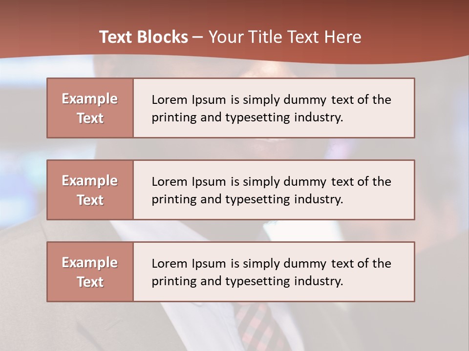 A Man In A Suit And Tie Is Smiling PowerPoint Template