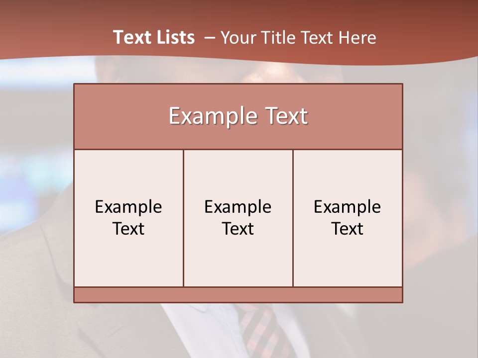 A Man In A Suit And Tie Is Smiling PowerPoint Template