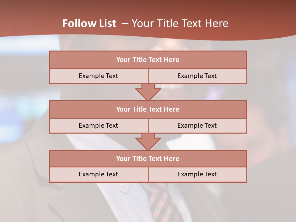 A Man In A Suit And Tie Is Smiling PowerPoint Template