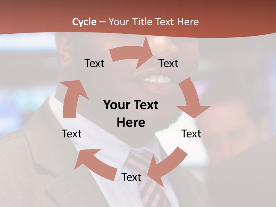 A Man In A Suit And Tie Is Smiling PowerPoint Template