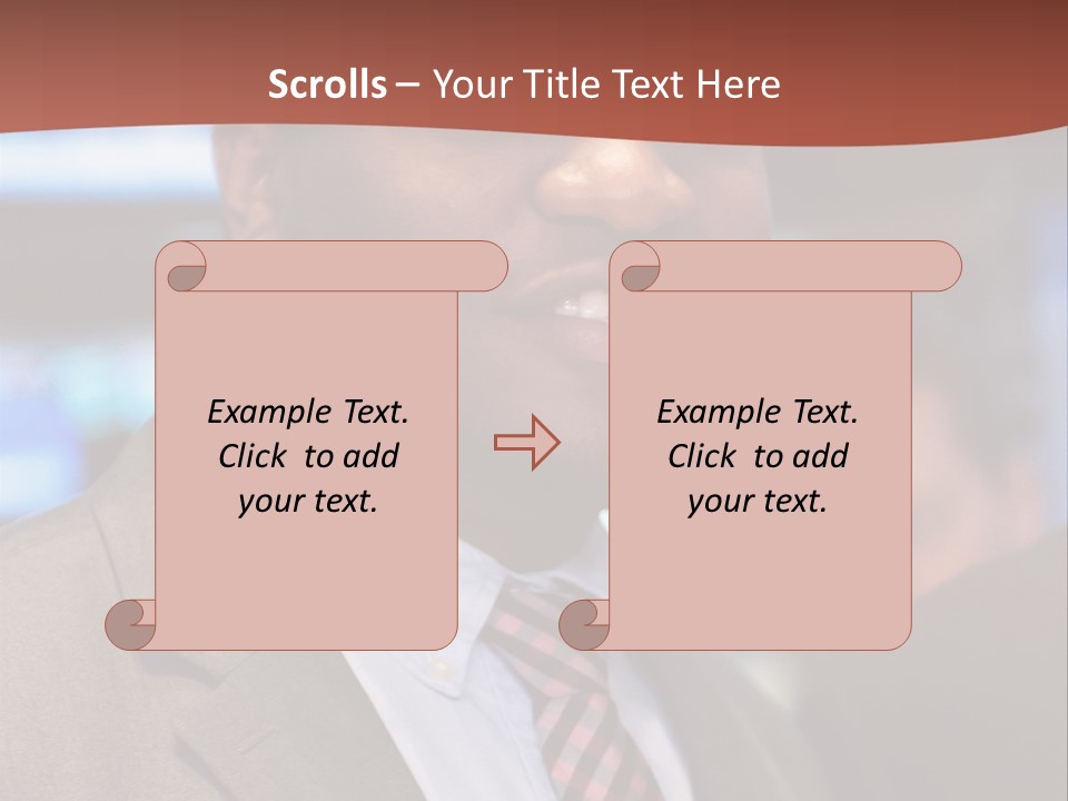 A Man In A Suit And Tie Is Smiling PowerPoint Template