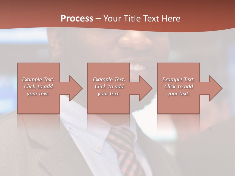 A Man In A Suit And Tie Is Smiling PowerPoint Template
