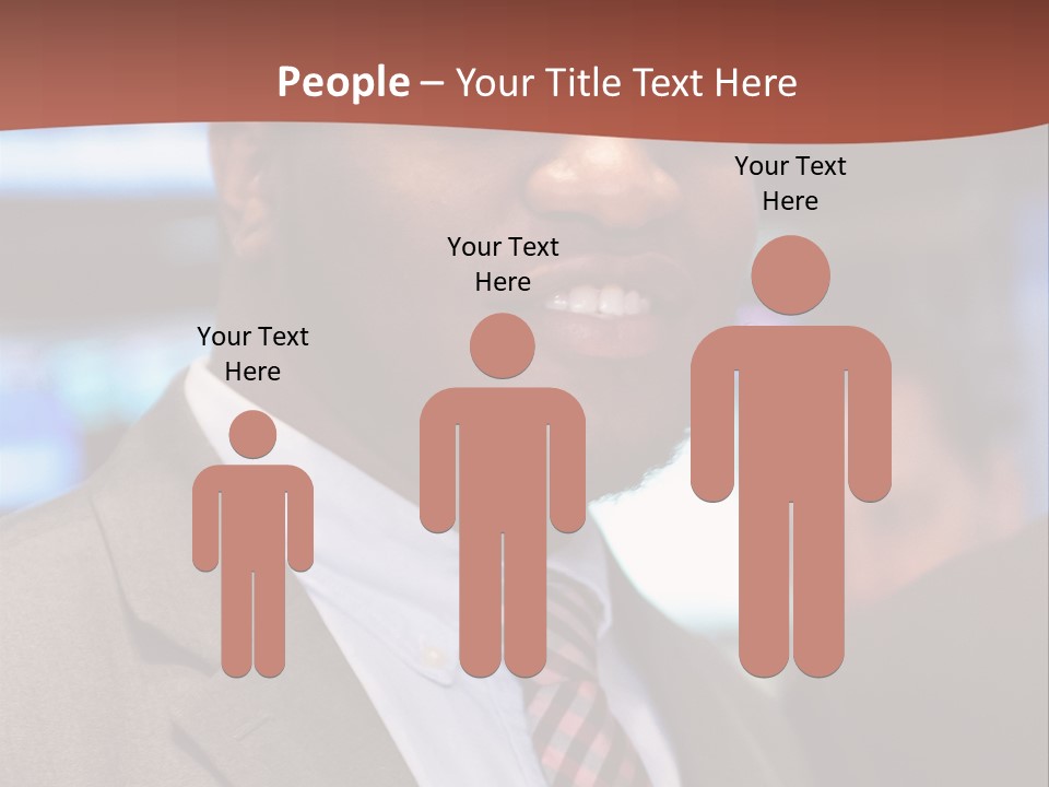A Man In A Suit And Tie Is Smiling PowerPoint Template