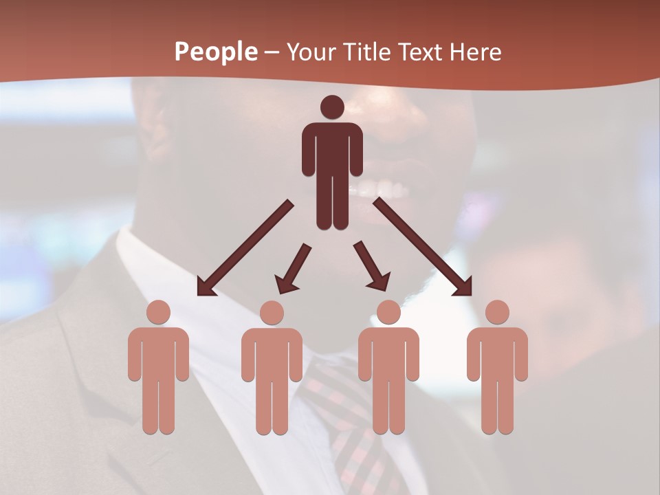 A Man In A Suit And Tie Is Smiling PowerPoint Template