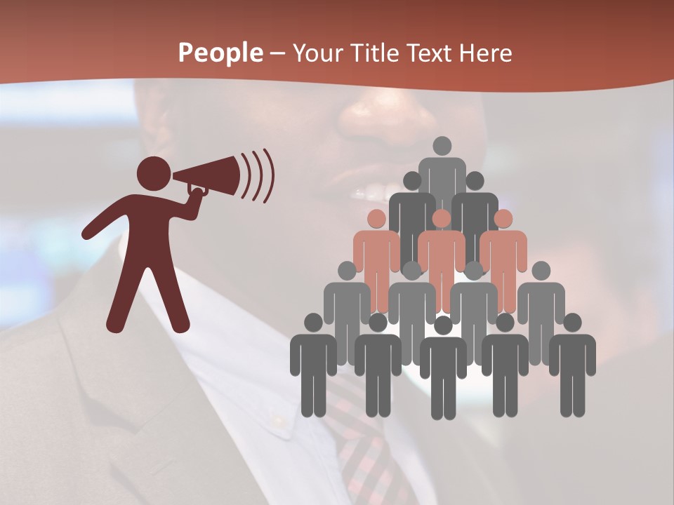 A Man In A Suit And Tie Is Smiling PowerPoint Template