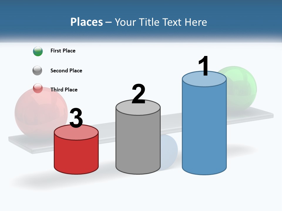 Two Balls On A Scale With A White Background PowerPoint Template