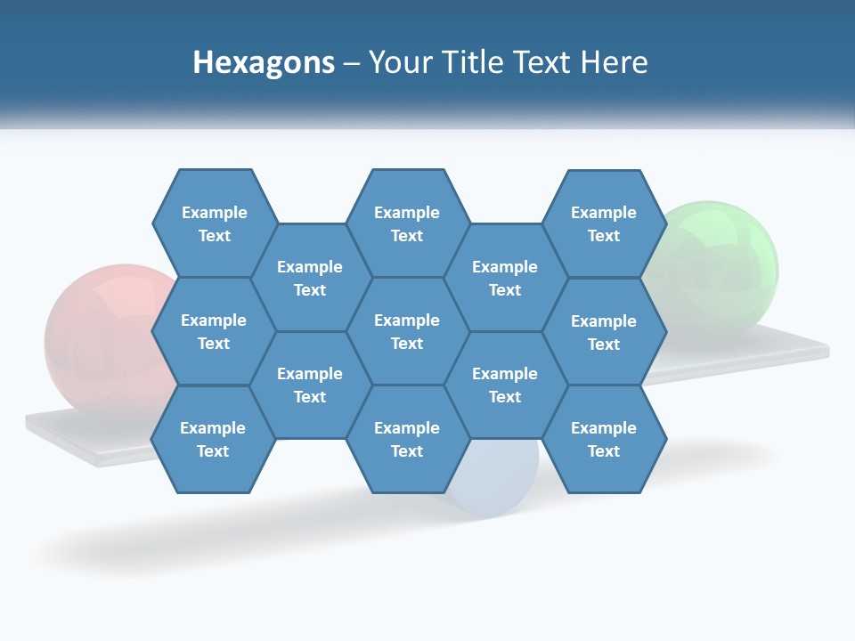Two Balls On A Scale With A White Background PowerPoint Template