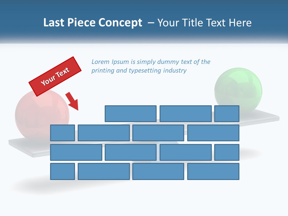 Two Balls On A Scale With A White Background PowerPoint Template