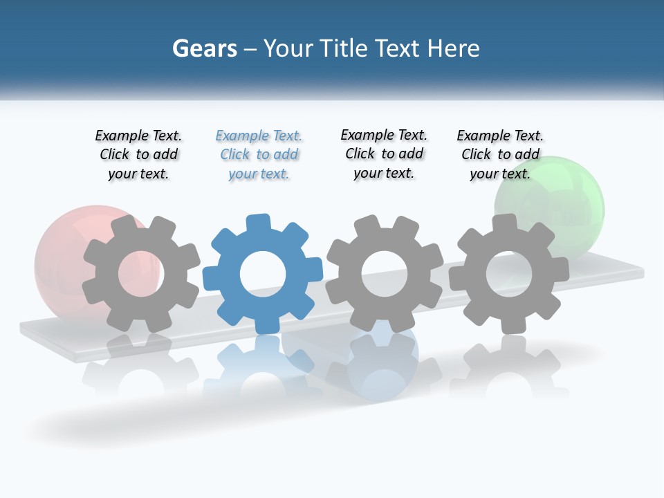 Two Balls On A Scale With A White Background PowerPoint Template