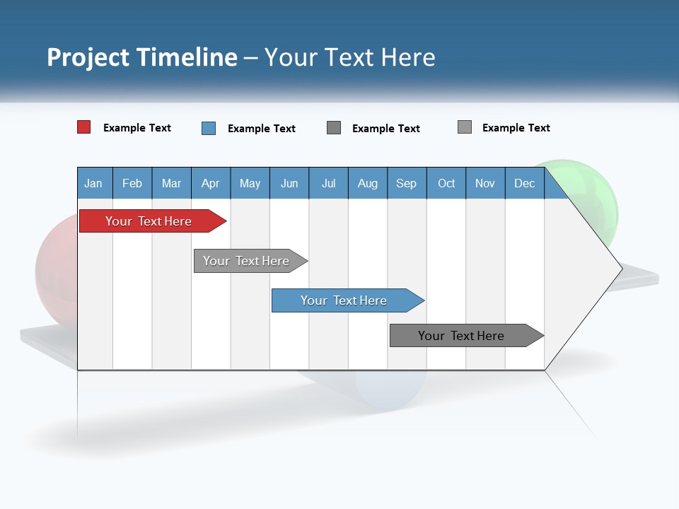 Two Balls On A Scale With A White Background PowerPoint Template