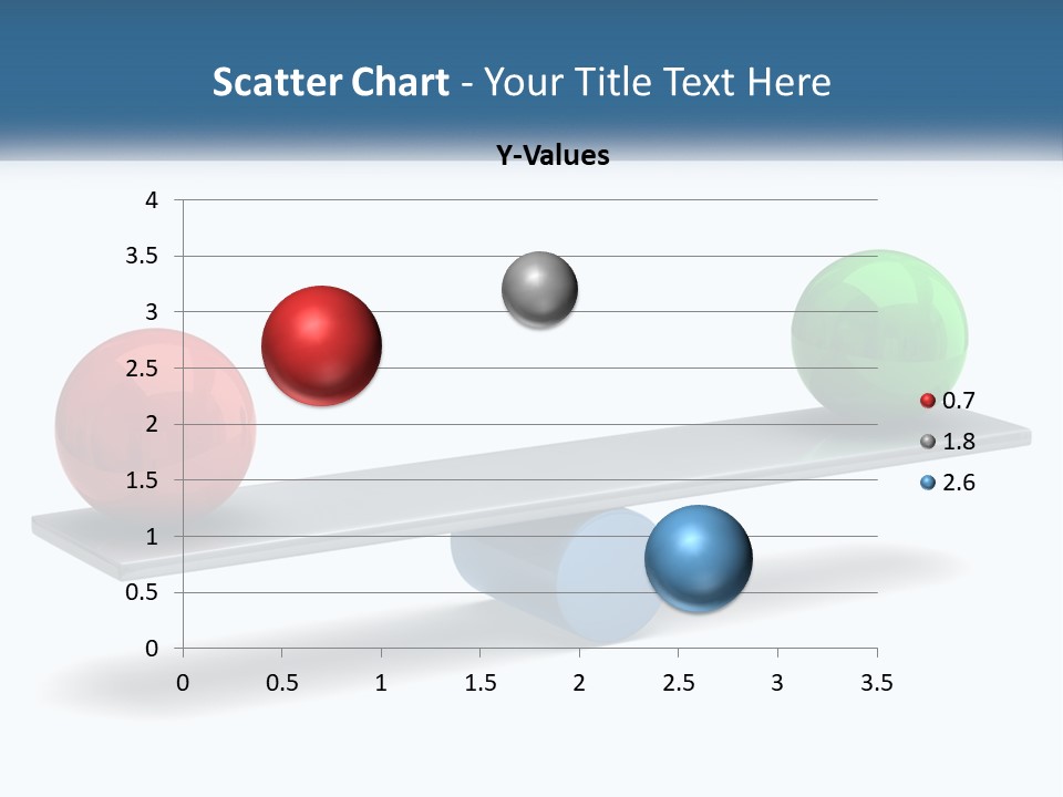Two Balls On A Scale With A White Background PowerPoint Template