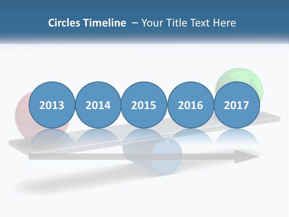 Two Balls On A Scale With A White Background PowerPoint Template