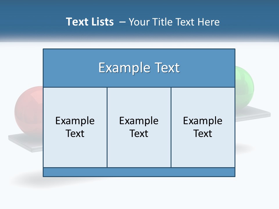 Two Balls On A Scale With A White Background PowerPoint Template