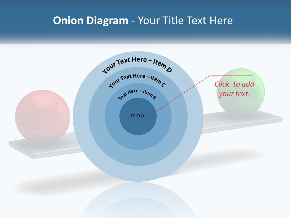 Two Balls On A Scale With A White Background PowerPoint Template