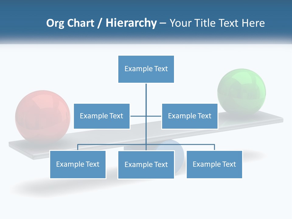 Two Balls On A Scale With A White Background PowerPoint Template
