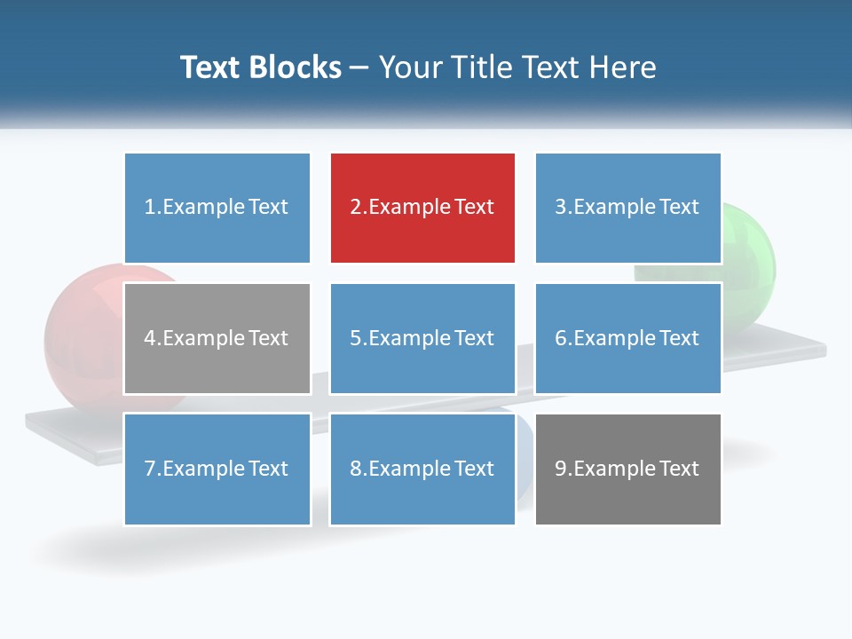Two Balls On A Scale With A White Background PowerPoint Template
