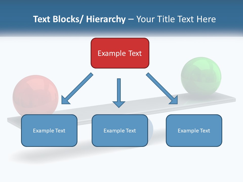 Two Balls On A Scale With A White Background PowerPoint Template