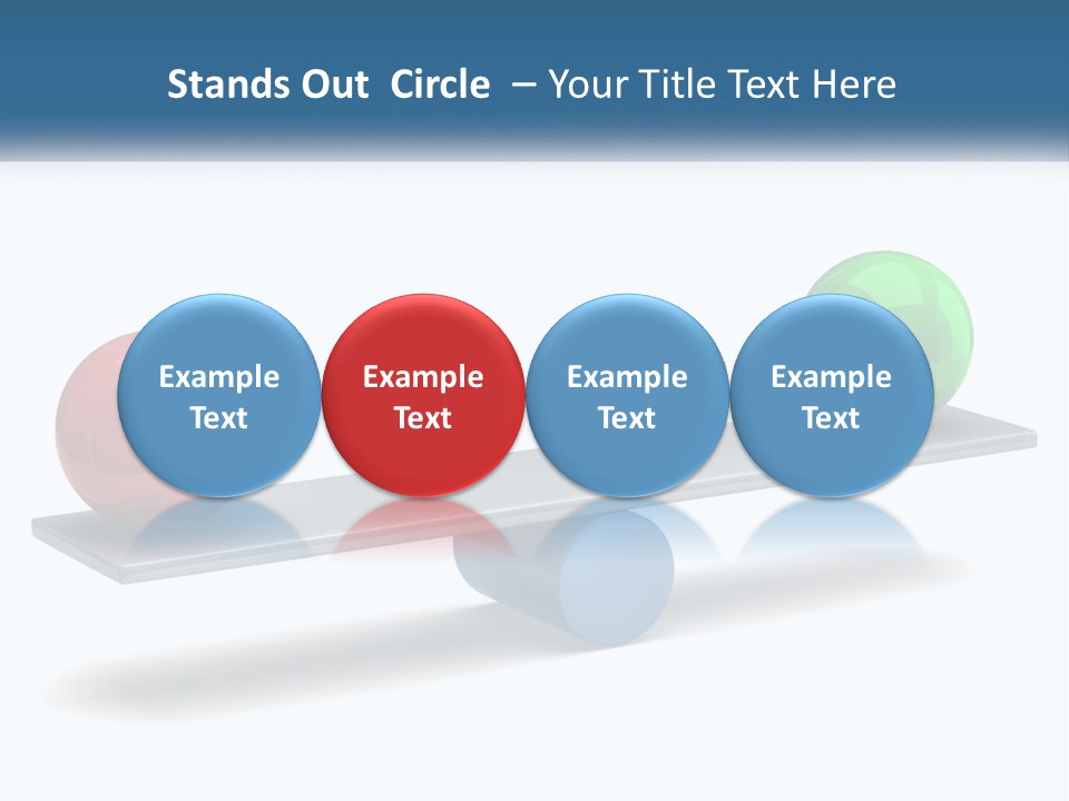 Two Balls On A Scale With A White Background PowerPoint Template