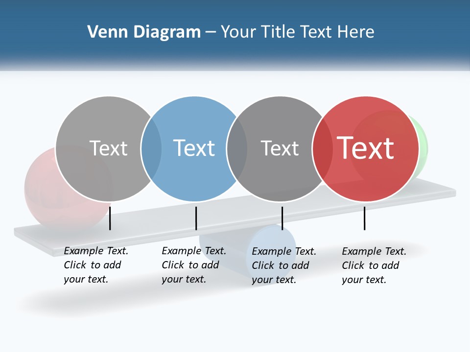 Two Balls On A Scale With A White Background PowerPoint Template