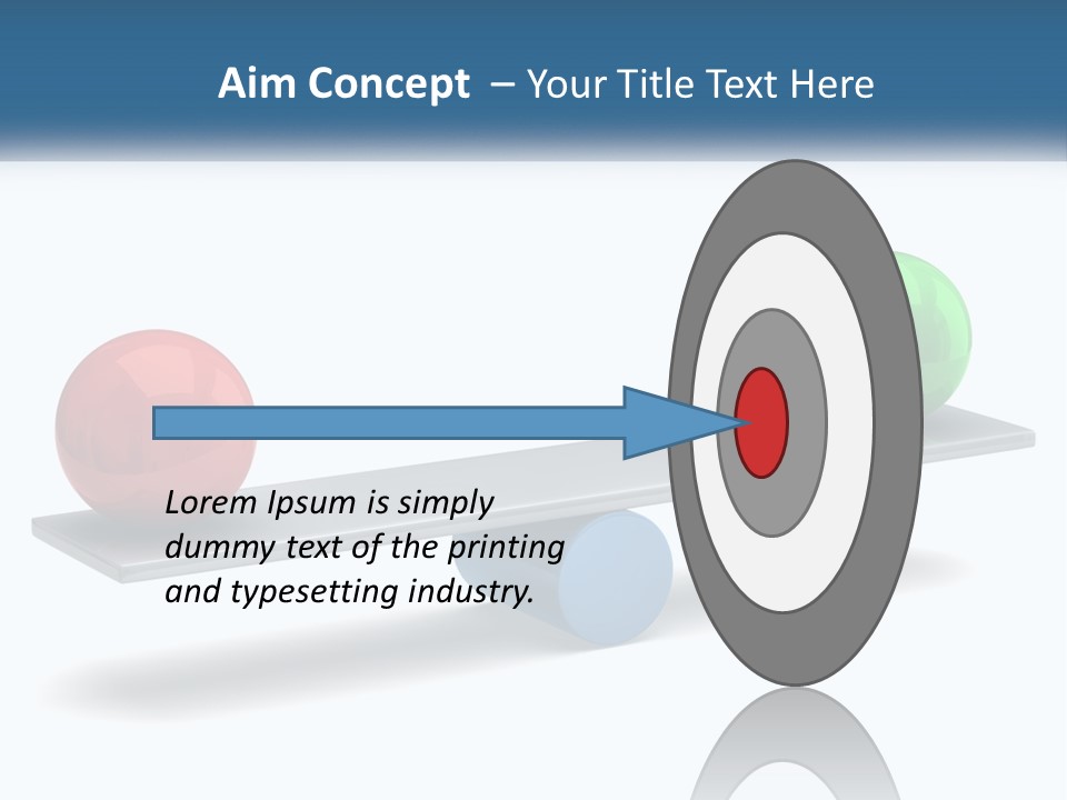 Two Balls On A Scale With A White Background PowerPoint Template