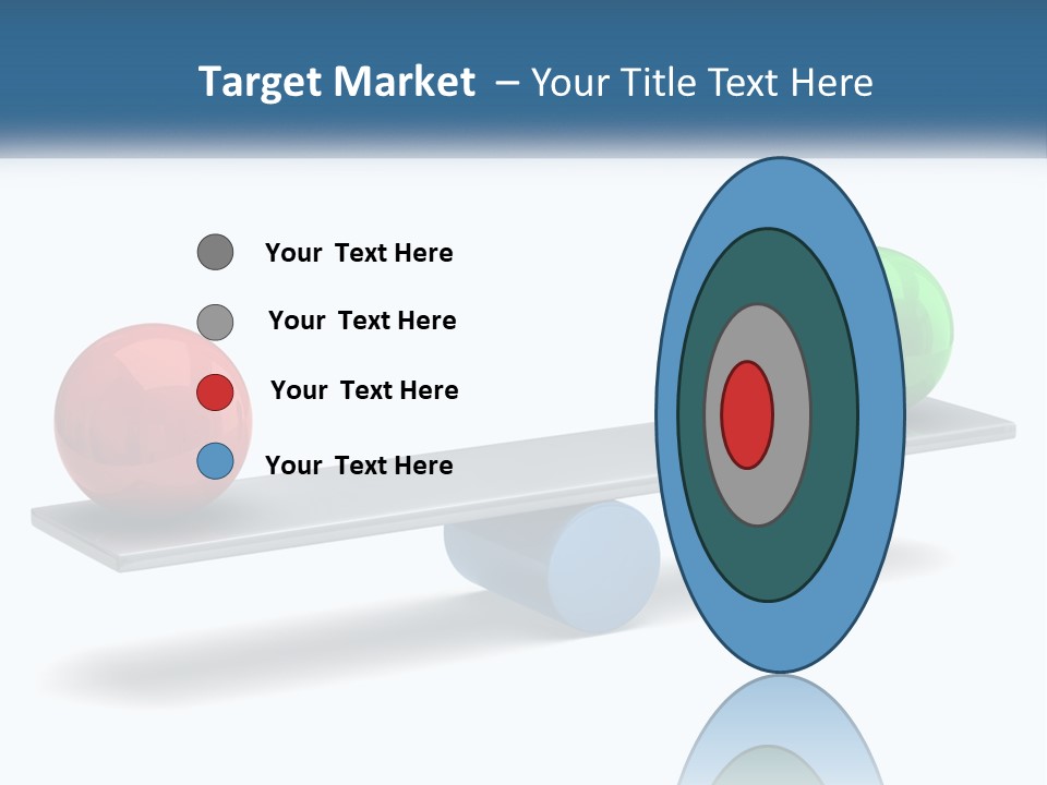 Two Balls On A Scale With A White Background PowerPoint Template