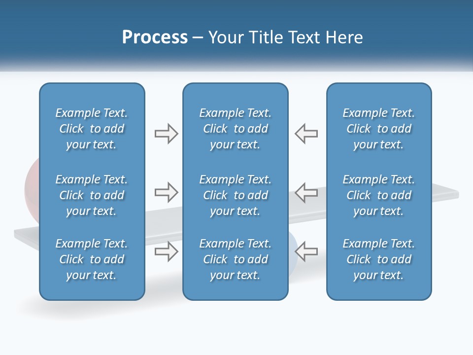 Two Balls On A Scale With A White Background PowerPoint Template