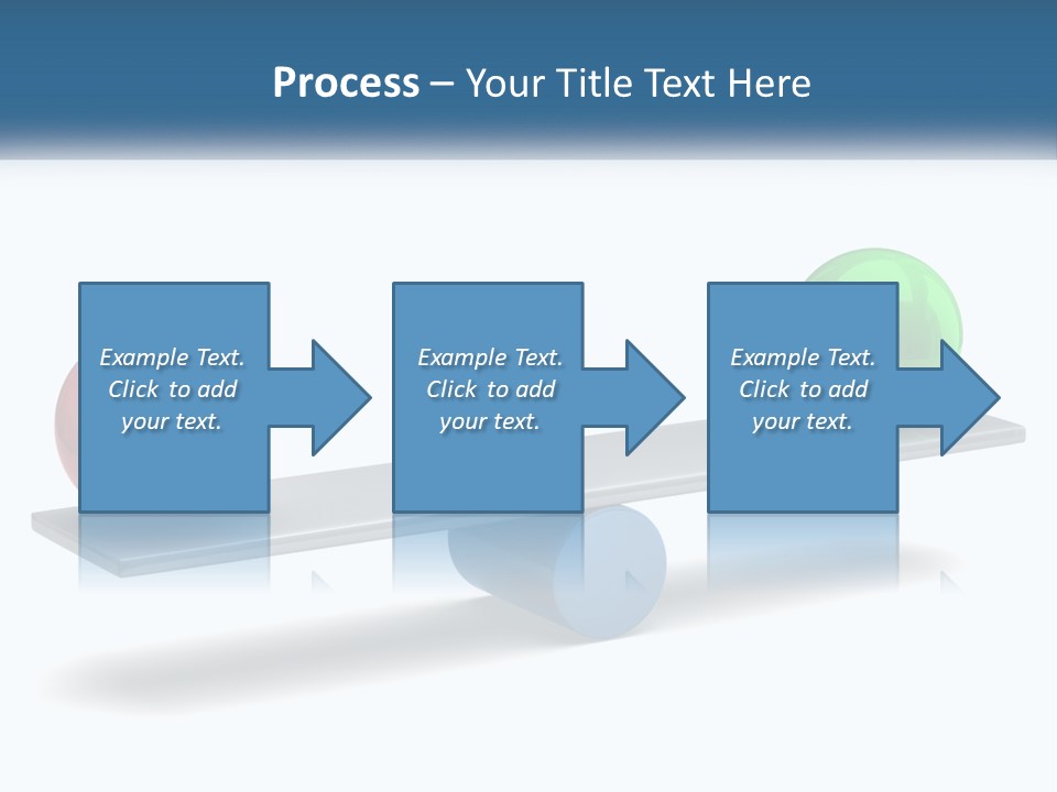 Two Balls On A Scale With A White Background PowerPoint Template