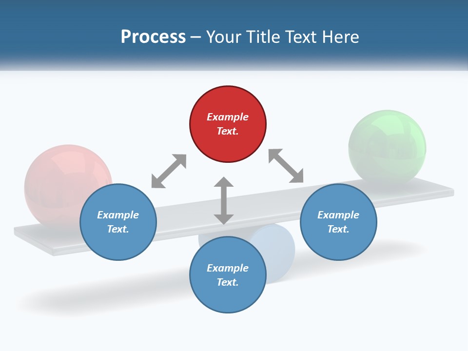 Two Balls On A Scale With A White Background PowerPoint Template