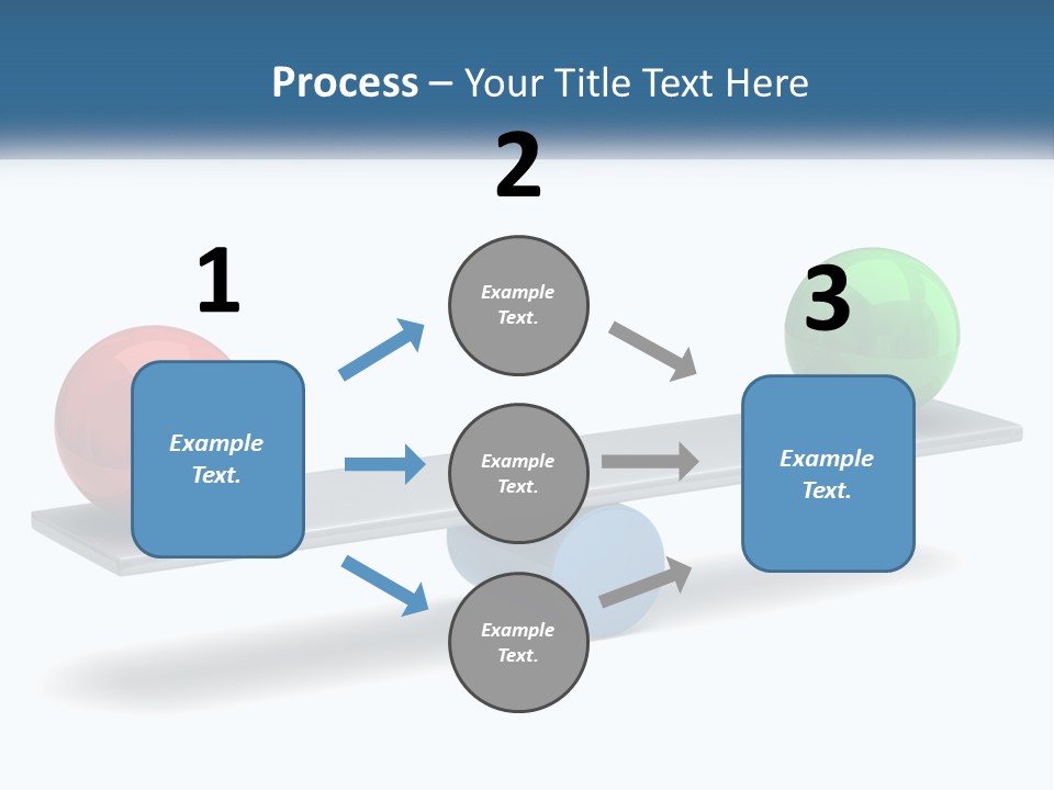 Two Balls On A Scale With A White Background PowerPoint Template