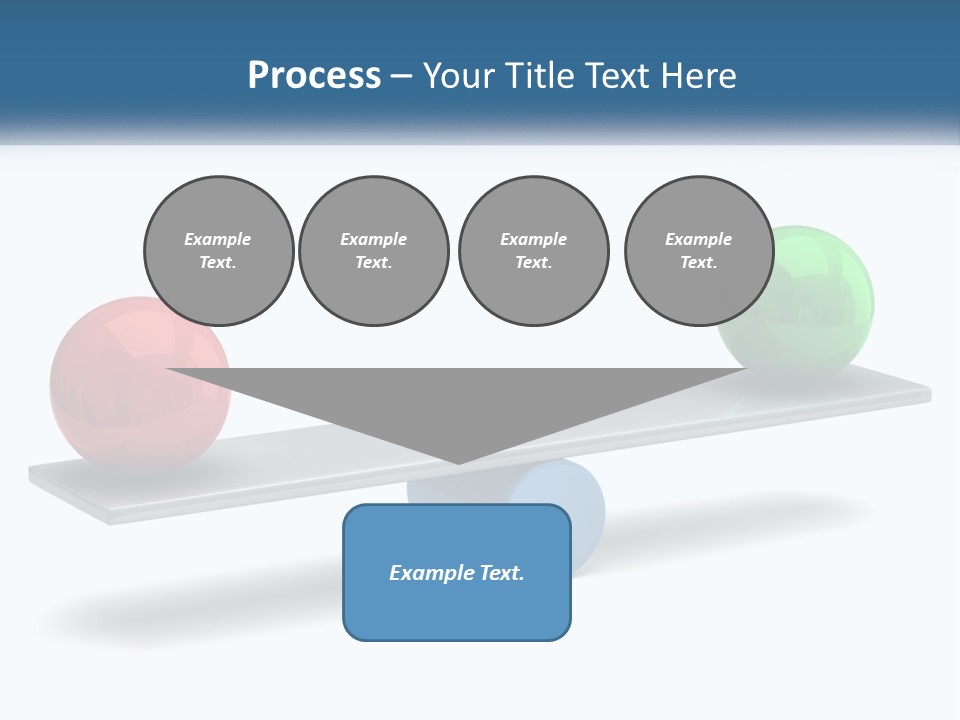 Two Balls On A Scale With A White Background PowerPoint Template