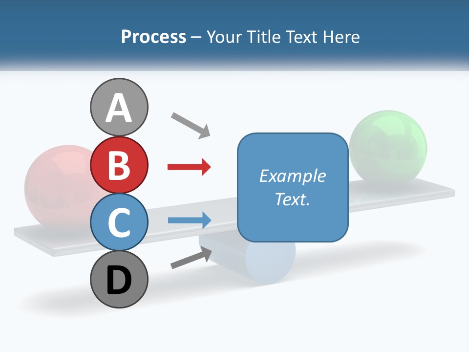 Two Balls On A Scale With A White Background PowerPoint Template