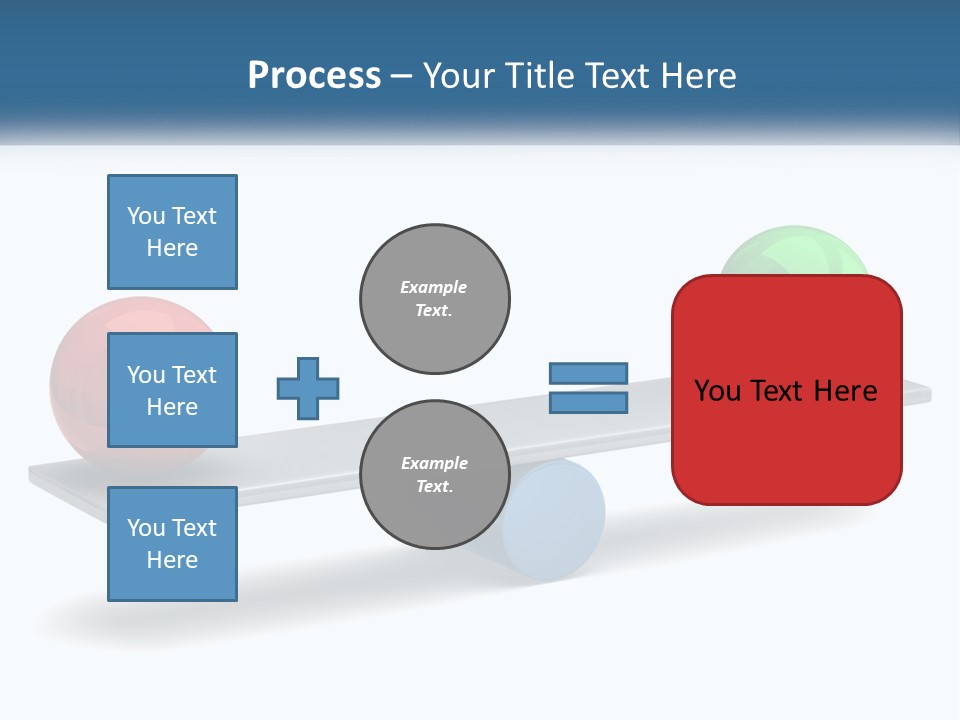 Two Balls On A Scale With A White Background PowerPoint Template