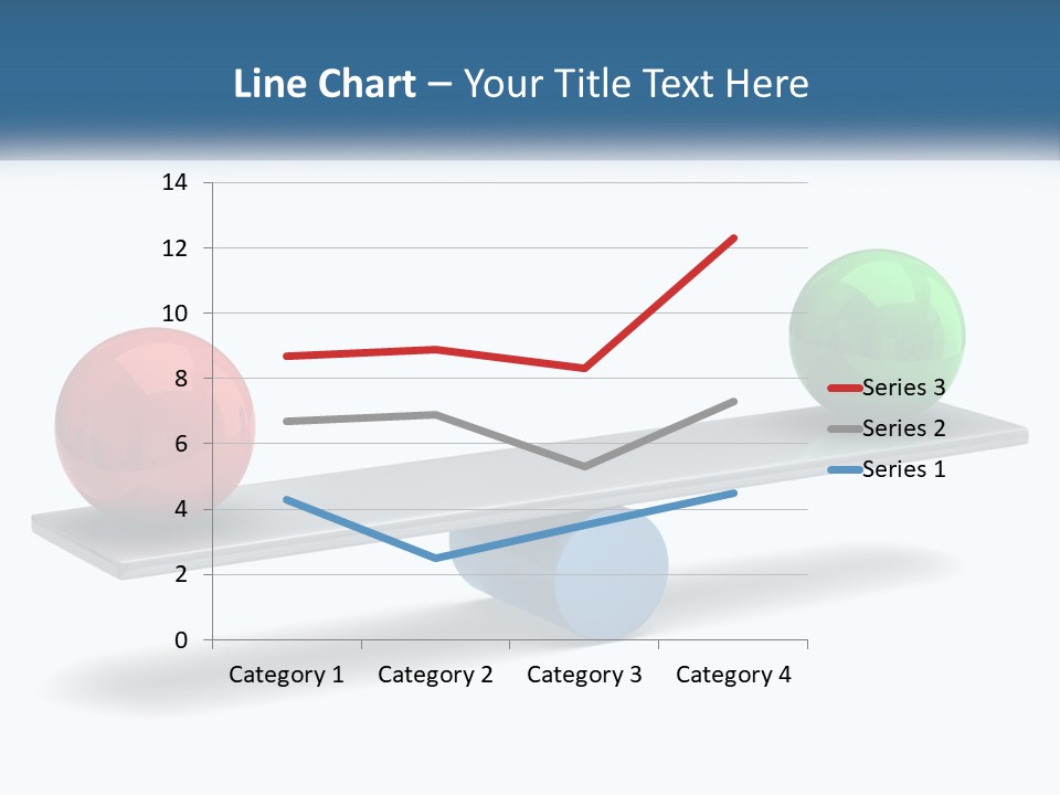 Two Balls On A Scale With A White Background PowerPoint Template