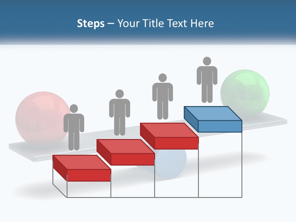 Two Balls On A Scale With A White Background PowerPoint Template