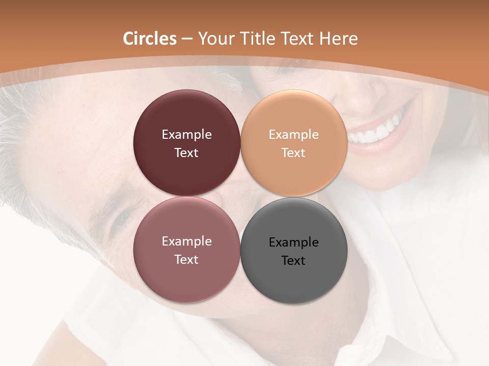 A Man And Woman Are Smiling For The Camera PowerPoint Template