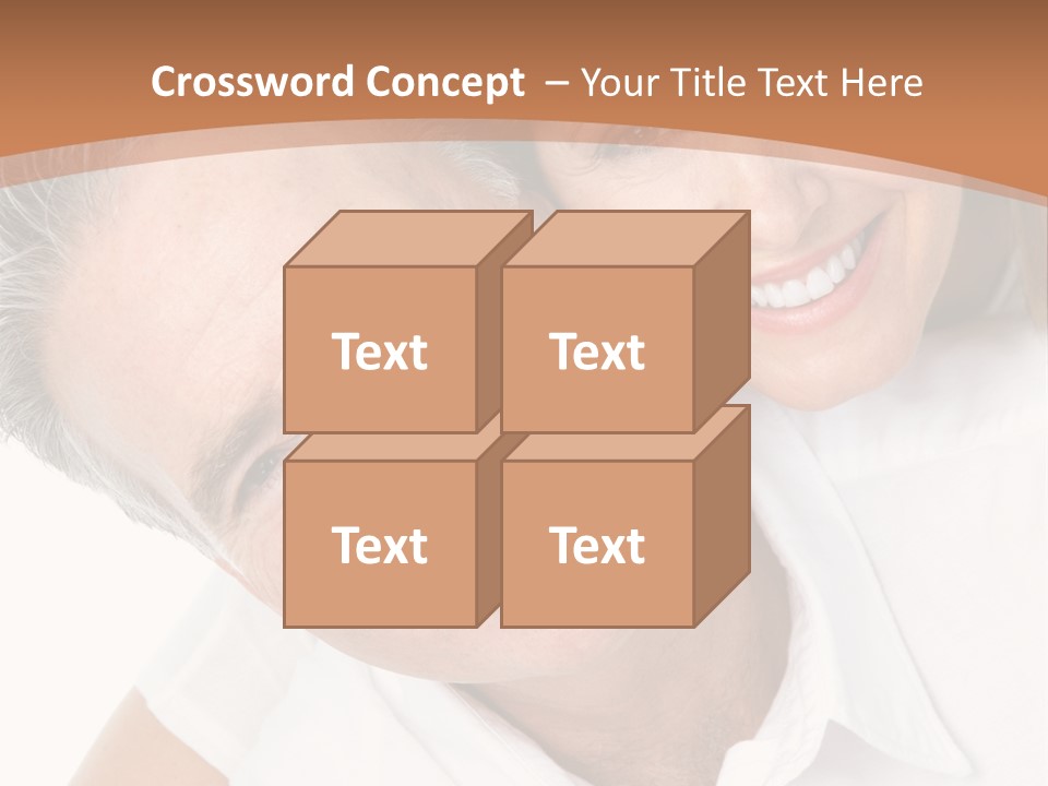 A Man And Woman Are Smiling For The Camera PowerPoint Template