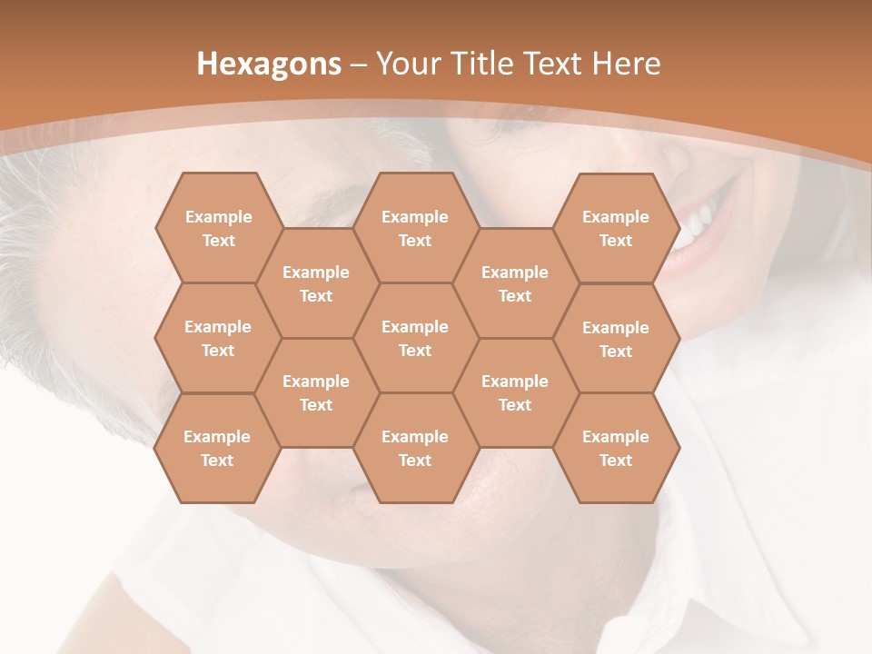 A Man And Woman Are Smiling For The Camera PowerPoint Template