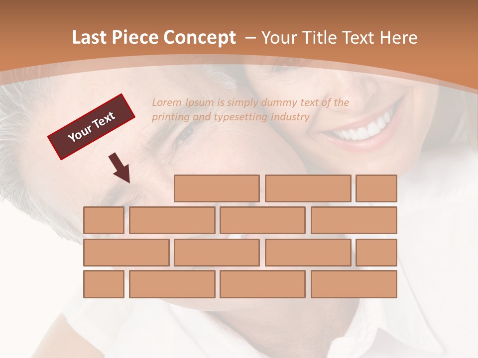 A Man And Woman Are Smiling For The Camera PowerPoint Template