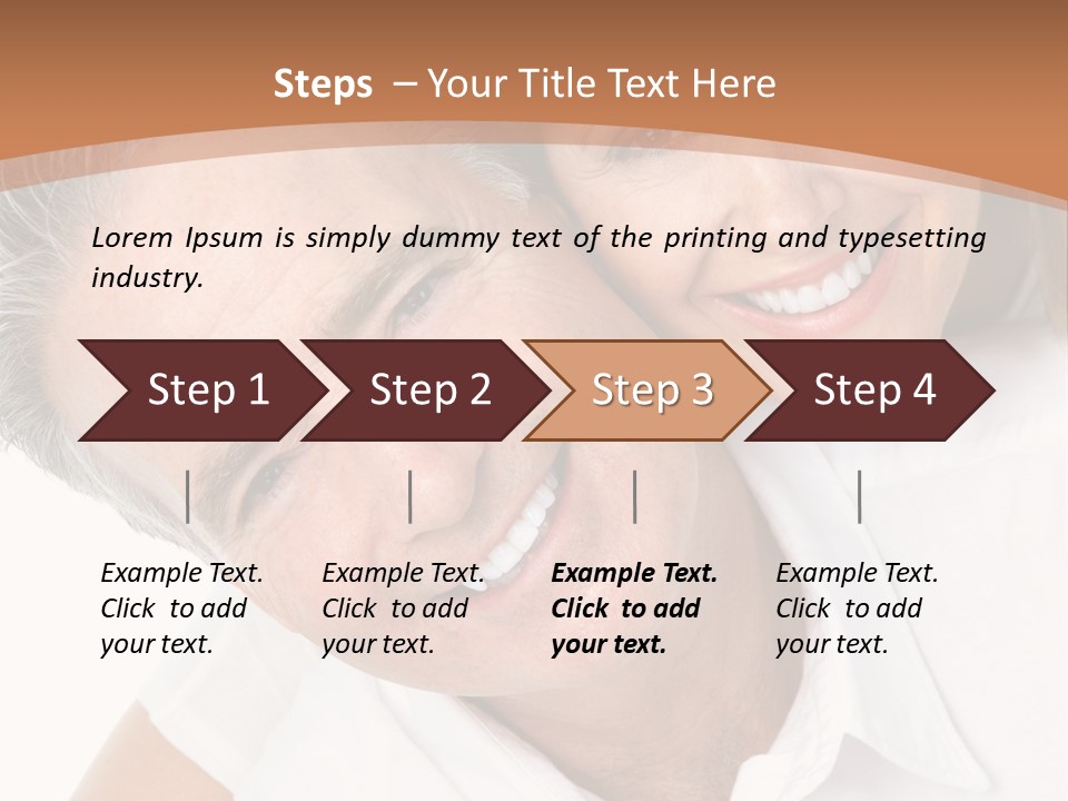 A Man And Woman Are Smiling For The Camera PowerPoint Template