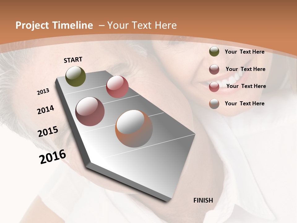 A Man And Woman Are Smiling For The Camera PowerPoint Template