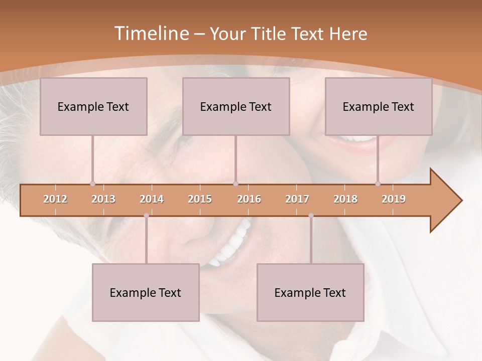 A Man And Woman Are Smiling For The Camera PowerPoint Template