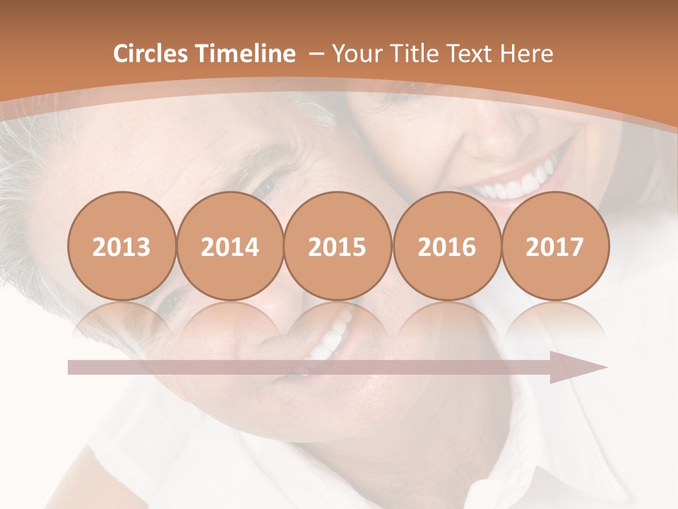 A Man And Woman Are Smiling For The Camera PowerPoint Template