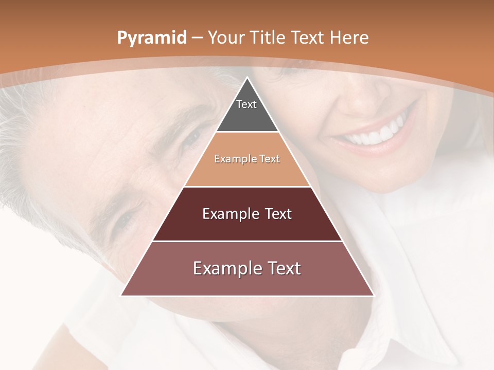 A Man And Woman Are Smiling For The Camera PowerPoint Template