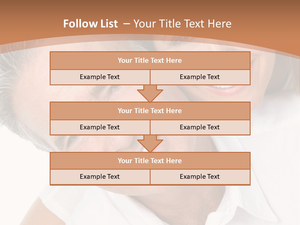 A Man And Woman Are Smiling For The Camera PowerPoint Template