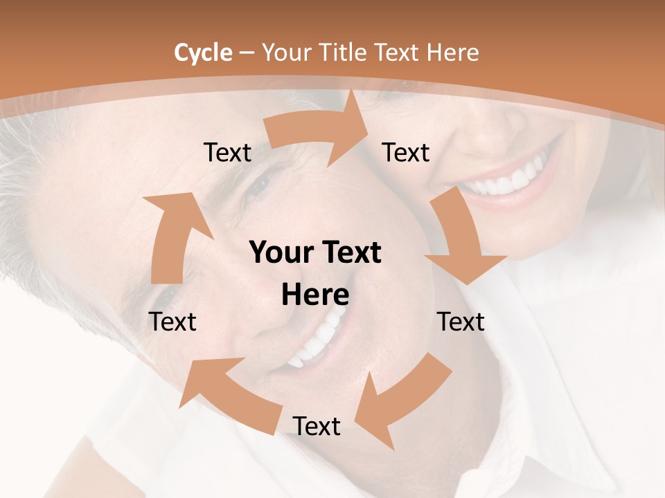 A Man And Woman Are Smiling For The Camera PowerPoint Template