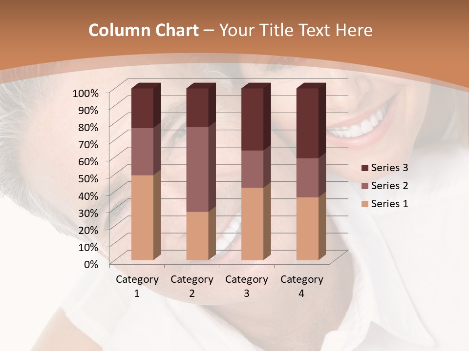 A Man And Woman Are Smiling For The Camera PowerPoint Template