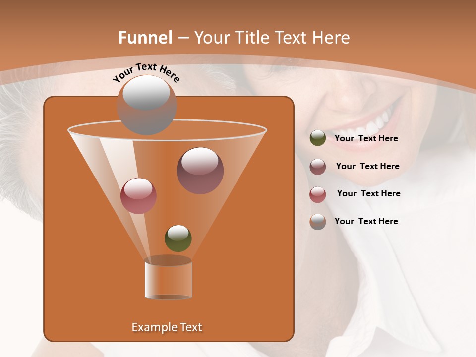 A Man And Woman Are Smiling For The Camera PowerPoint Template