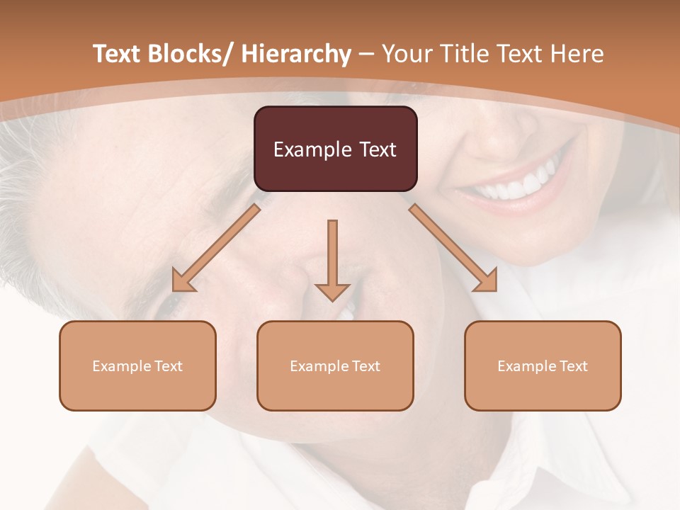A Man And Woman Are Smiling For The Camera PowerPoint Template