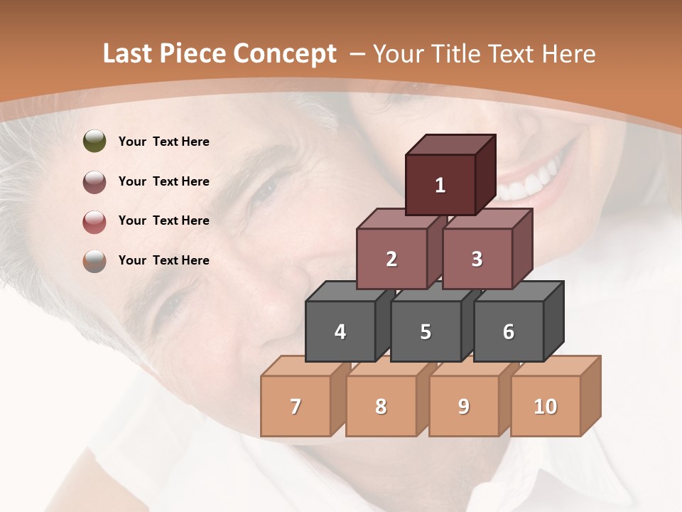 A Man And Woman Are Smiling For The Camera PowerPoint Template