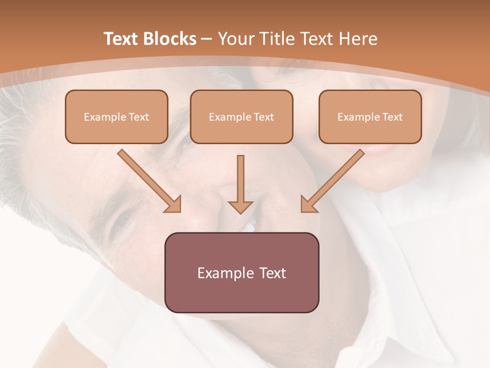 A Man And Woman Are Smiling For The Camera PowerPoint Template